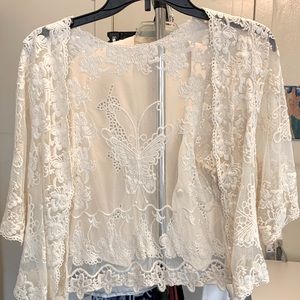 Beautiful lace cover jacket